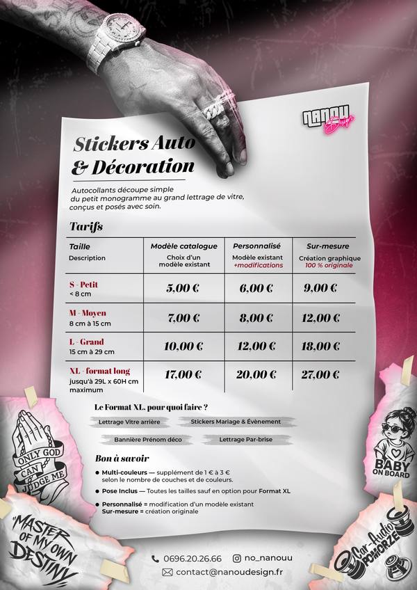 Aperçu flyer stickers